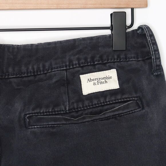 Abercrombie & Fitch Mens Bermuda Chinos Size 30 Dark‎ Gray Wash Preppy Golf - Picture 10 of 10